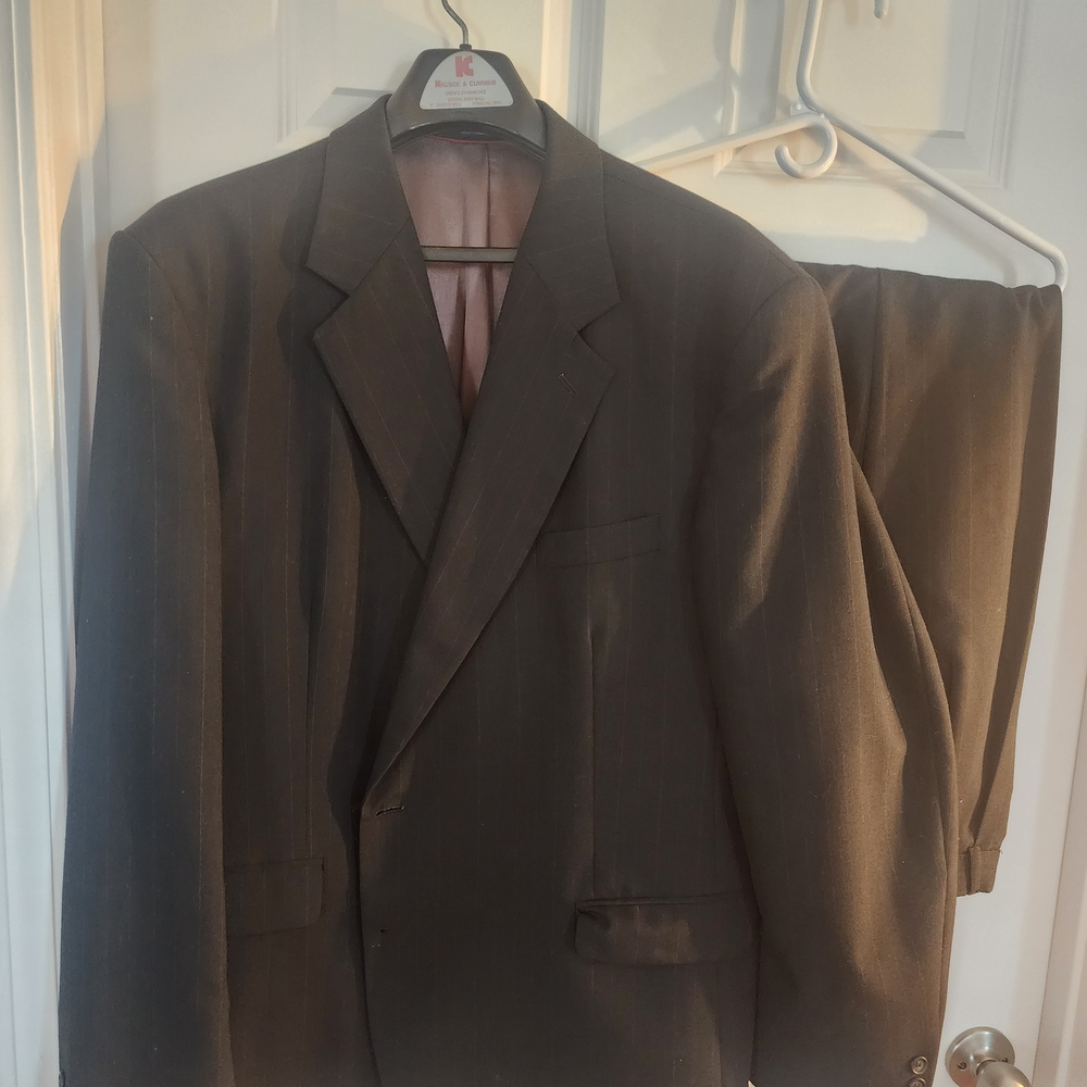Men's 90's Charcoal Pinstripe Suit